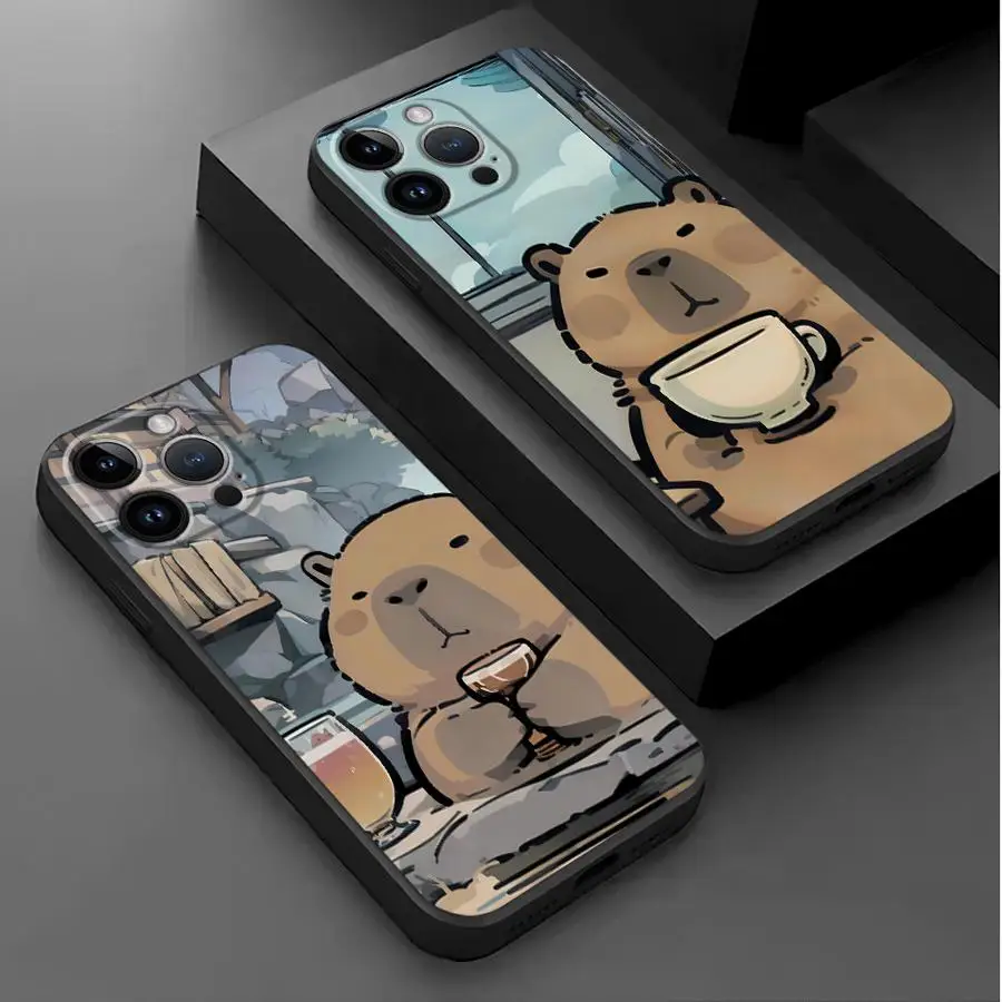Cartoon Cute Capybara Soft Phone Case