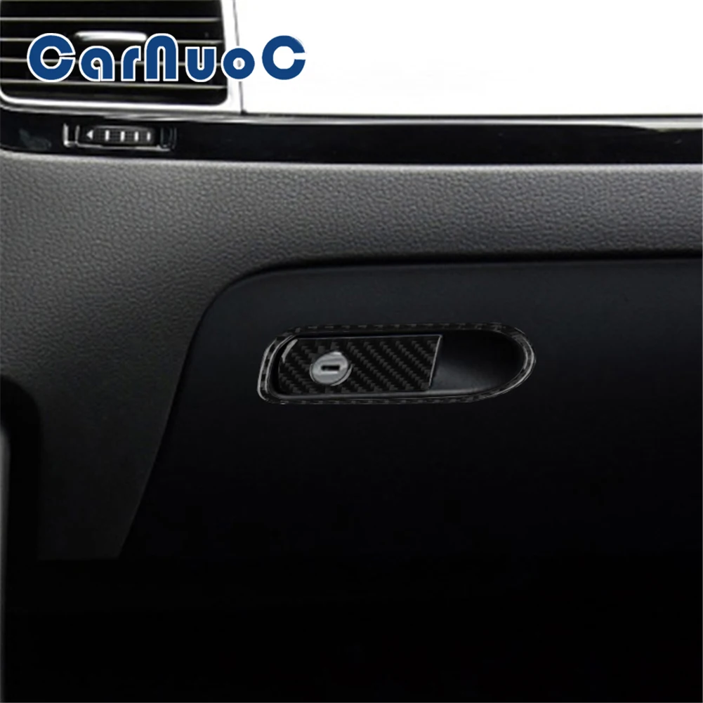 

Car Sticker Glove Box Switch Decorative For Volkswagen Touareg 2011-2018 Accessories Carbon Fiber Interior Mouldings Cover Trim