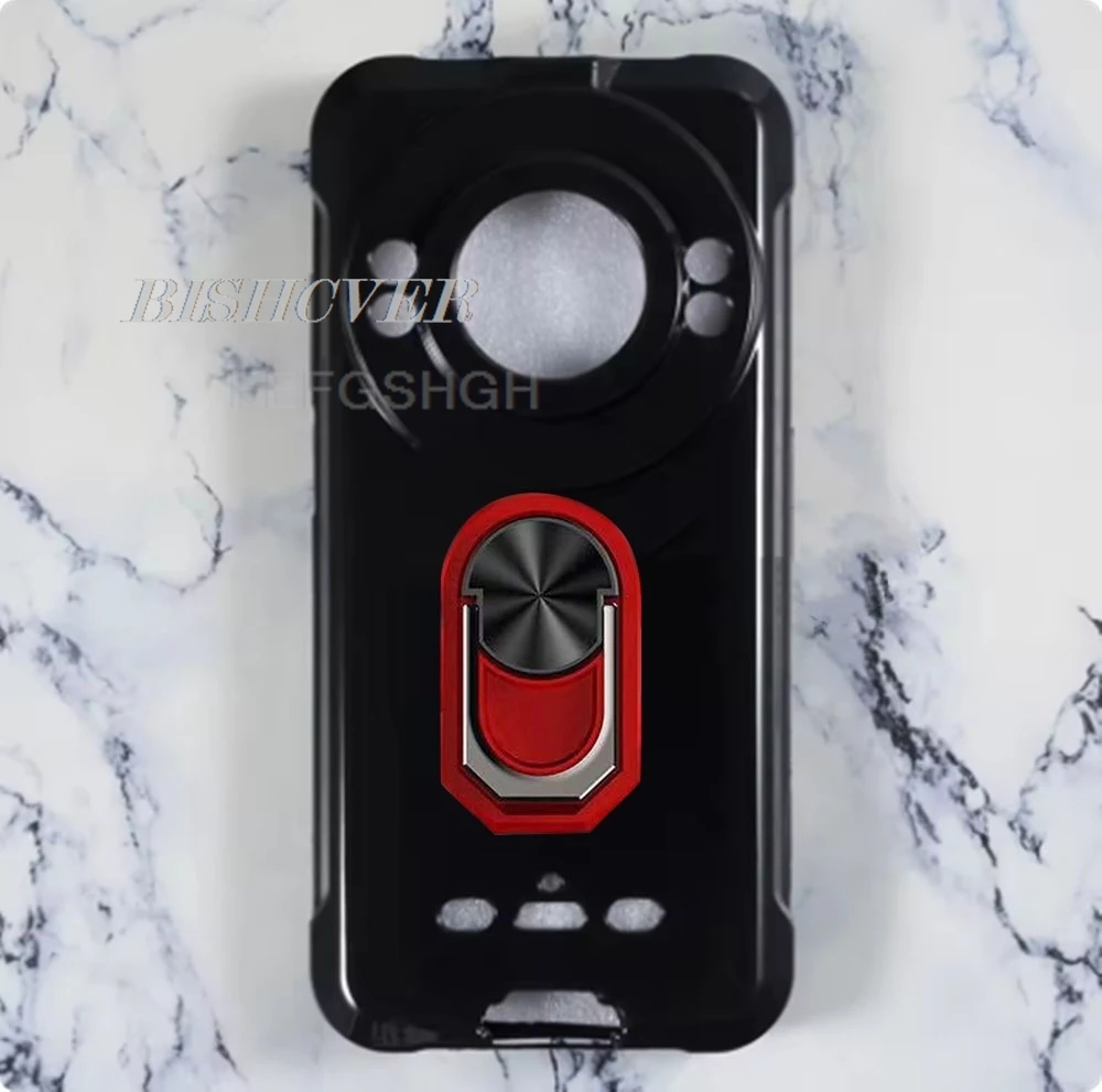Durable TPU Silicone Smartphone Case with Back Ring Holder Bracket