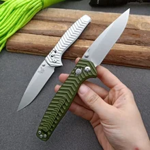 

D2 Blade Aluminum Handle Benchmade 781 Outdoor Tactical Folding Knife Camping Self Defense Safety Pocket Knives EDC Tool