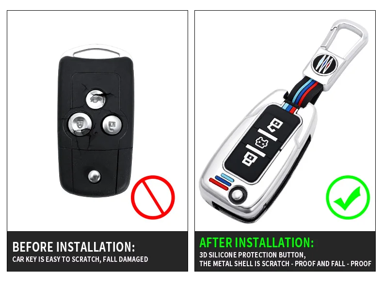 Pelle della copertura del protettore di telecomando di vibrazione della cassa chiave dell'automobile della lega per Honda Accord CR-V CRV Civic Jazz CR-Z 2011 2012 - Sf37dcacecc45463bb581c9709b8cf61aK