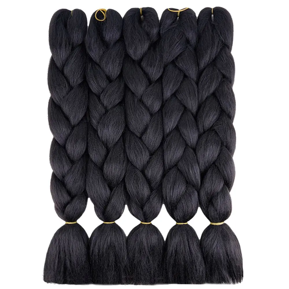 5PCS Jumbo African Braiding Hair Extensions Synthetic Fiber Crochet Braids Wig for Women DIY Party Daily Use Halloween Christmas 4