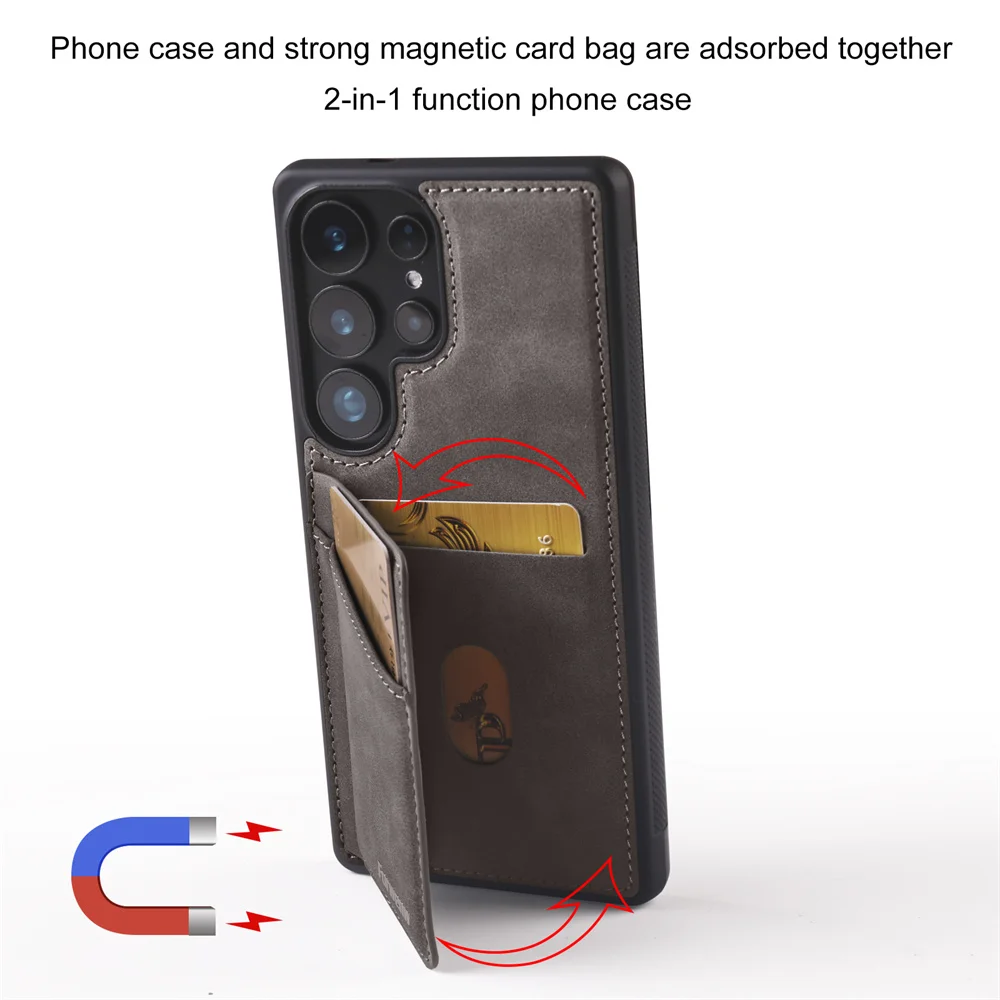 Retro Style Leather Phone Case - New and Enhanced Protective Cover