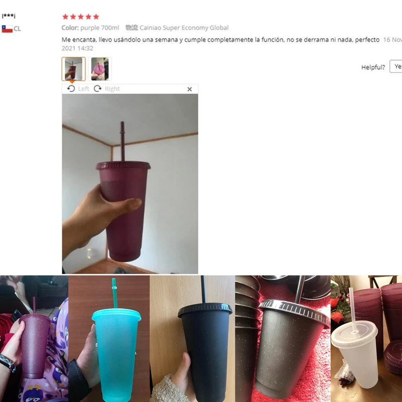 480/700ML Flash Water Bottle With Straws Lid Plastic Reusable Coffee Mug Drinking Cup Juice Tumbler Bar Outdoor Drinkware 6