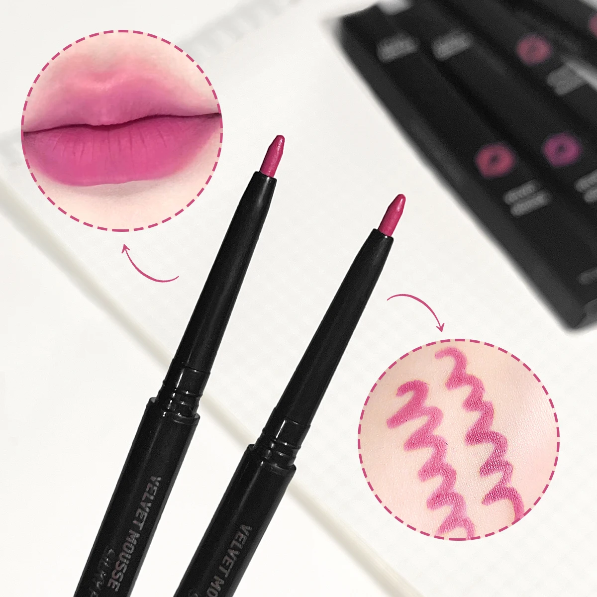 JUJU Dream Lip Liner defines your lips with a matte, smudge-proof finish. Available in 5 shades, it’s waterproof, long-lasting,