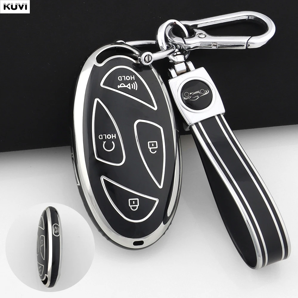 Premium 5-Button TPU Car Smart Key Protector Cover