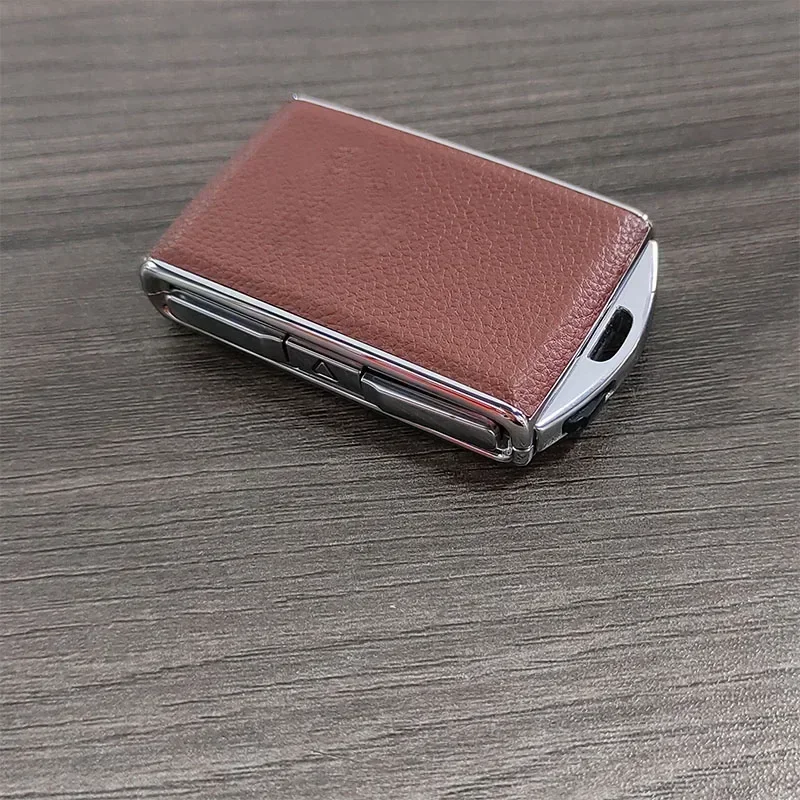 Car Key Case Fashion Leather Alloy Car Key Case Fashion Key Modification Shell for Volvo S60 S90 XC40 XC60 XC90 V60 V90 Polestar 1 Polestar 2
