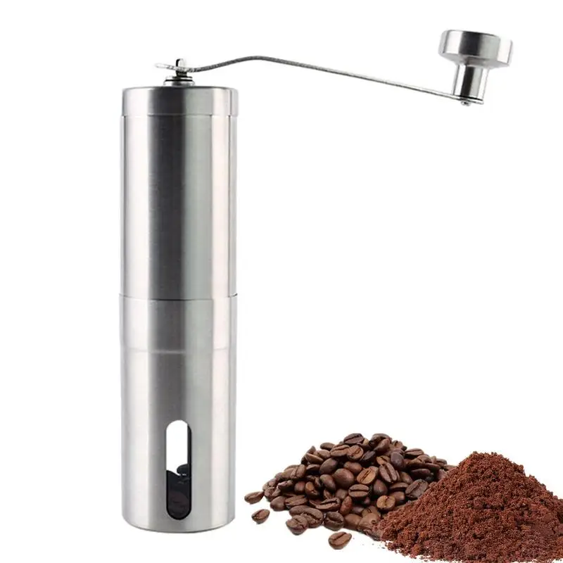 

Manual Coffee Grinder Coffee Bean Grinder Mini Stainless Steel Easy Hand Handmade Mill Foamer With Ceramic Grinding Burr