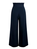 Women's Suit Pants Spring Summer High Waist Belt Wide Leg Pants Suit Fabric Elegant Office Casual Daily Commuting Trousers - Image 6