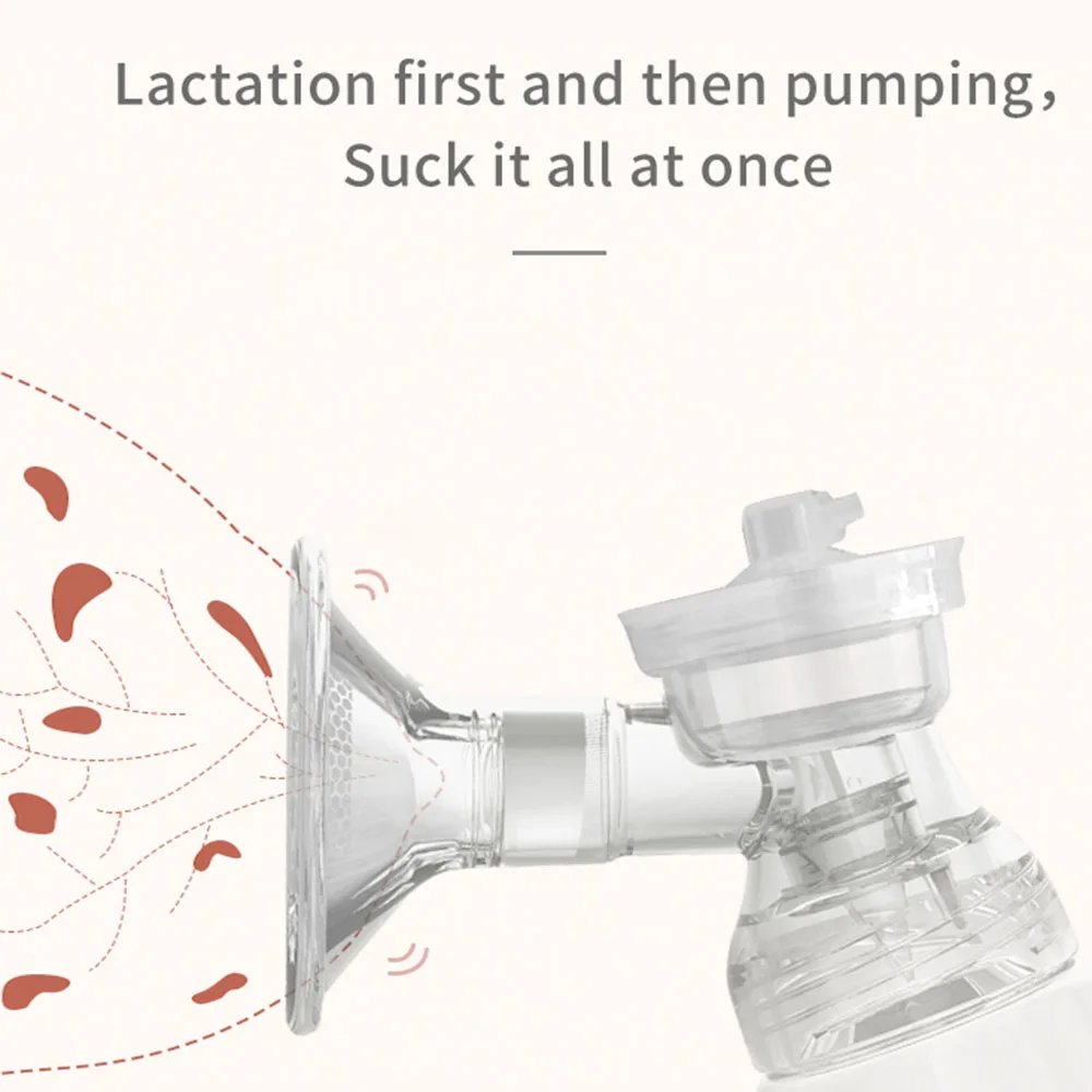 Double Breast Pump Portable Electric Breast Pump Hands Free Comfort Milk Collector for Breastfeeding with LED Screen BPA-free 2