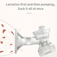 Double Breast Pump Portable Electric Breast Pump Hands Free Comfort Milk Collector for Breastfeeding with LED Screen BPA-free 2