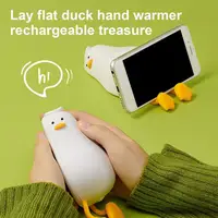 Hand Warmer Cute Duck Shape 4000mAh USB Rechargeable Hand Warmer Power Bank Electric Portable Pocket Heater Indoor Outdoor 2