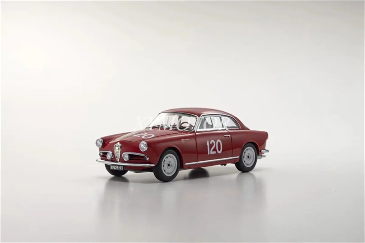 

KYOSHO 1/18 For Alfa Romeo Giulietta SV 1956 Mille Miglia #120 Diecast Model Car Red Toys Gifts Hobby Display Collection