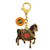 Feng Shui 3 Powers Windhorse Keychain Victory Wind Horse Success Amulet Key Chain 3