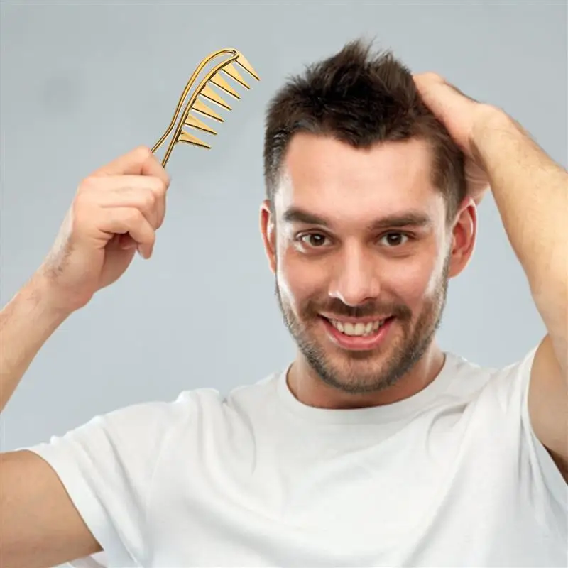 2pcs Wide Tooth Combs Detangling Combs Hair Hairstyle Tools for Curly Wet Hair