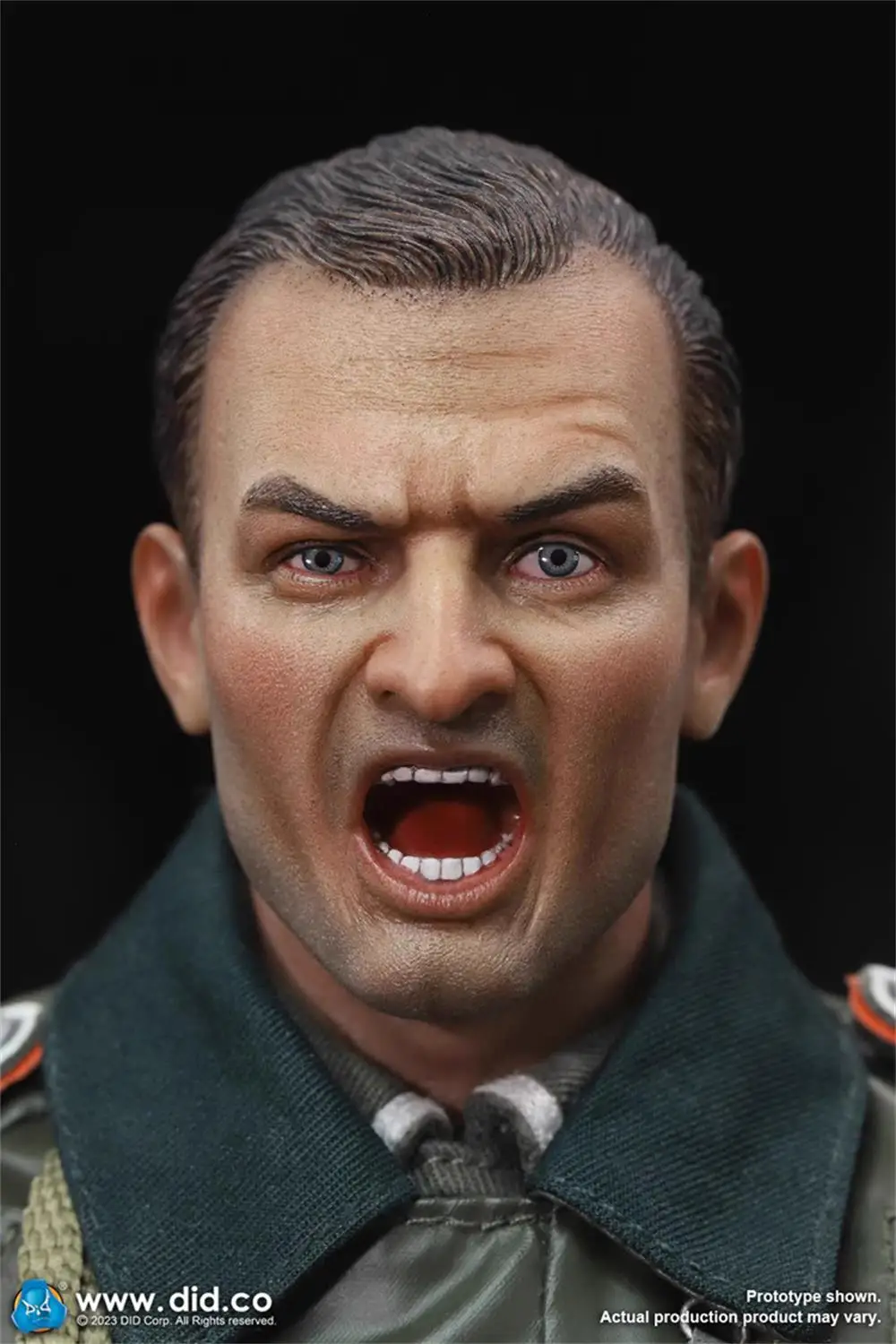 

DID D80166 WWII Series Soldier Male Head Sculpt Carving Roar Version Fit 12" COO DID DAM 3A Action Figure Collectable 1/6