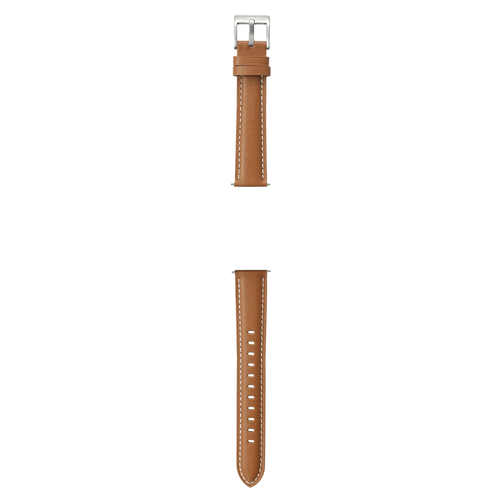 Elegant Leather Band Strap with Connector for Smartwatches - Stylish Wrist Bracelet