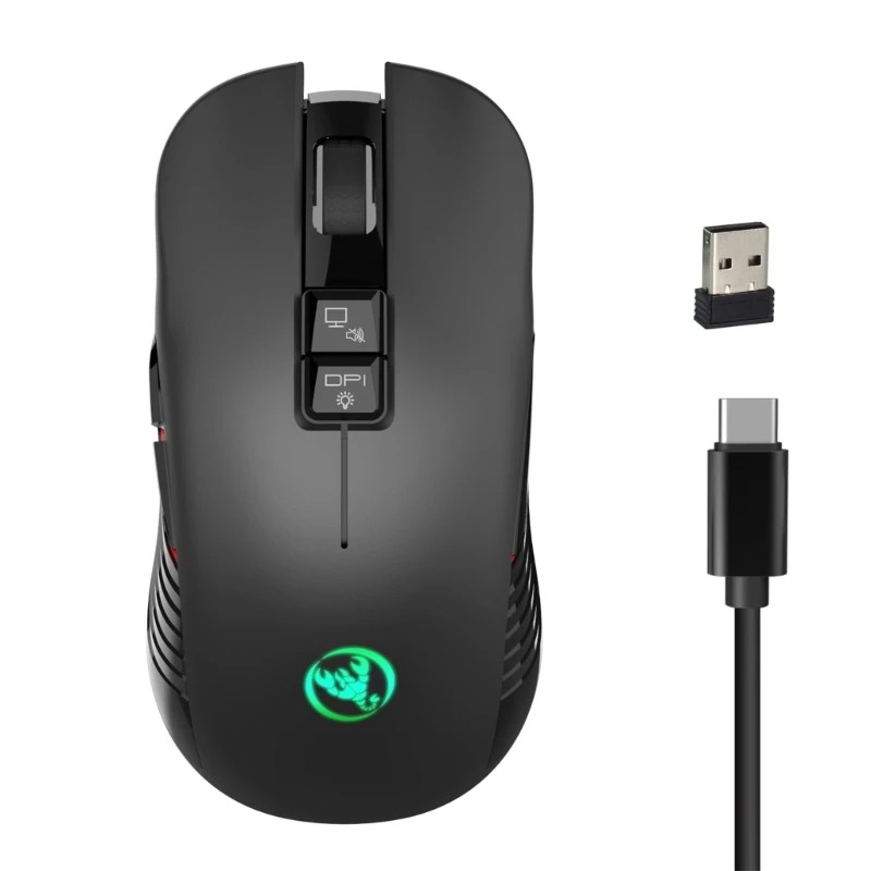

Wireless Mouse Gaming for PC RGB Gaming Mice 3600DPI Optical Mouse Gaming