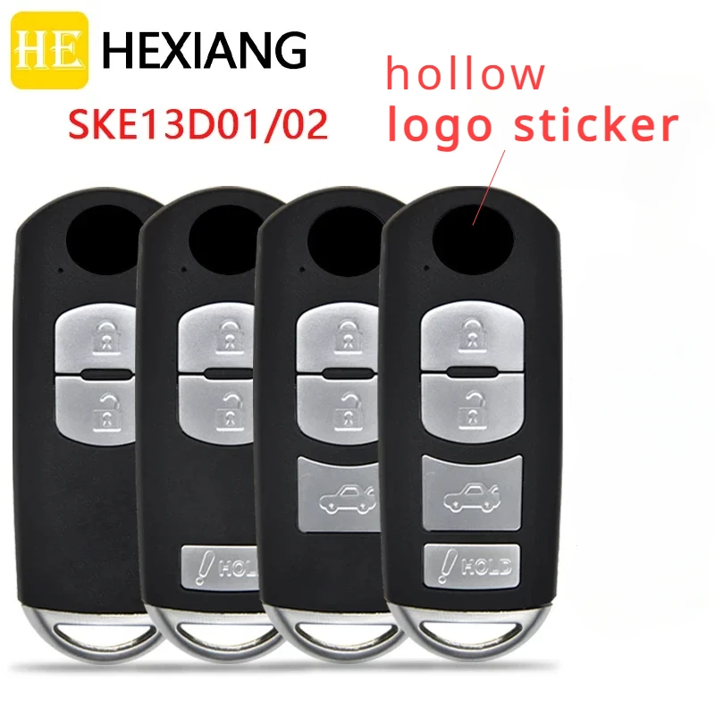 

100pc Remote Control Smart Car Key hollow logo Sticker For Mazda CX-3 Axela CX-5 Atenza Model