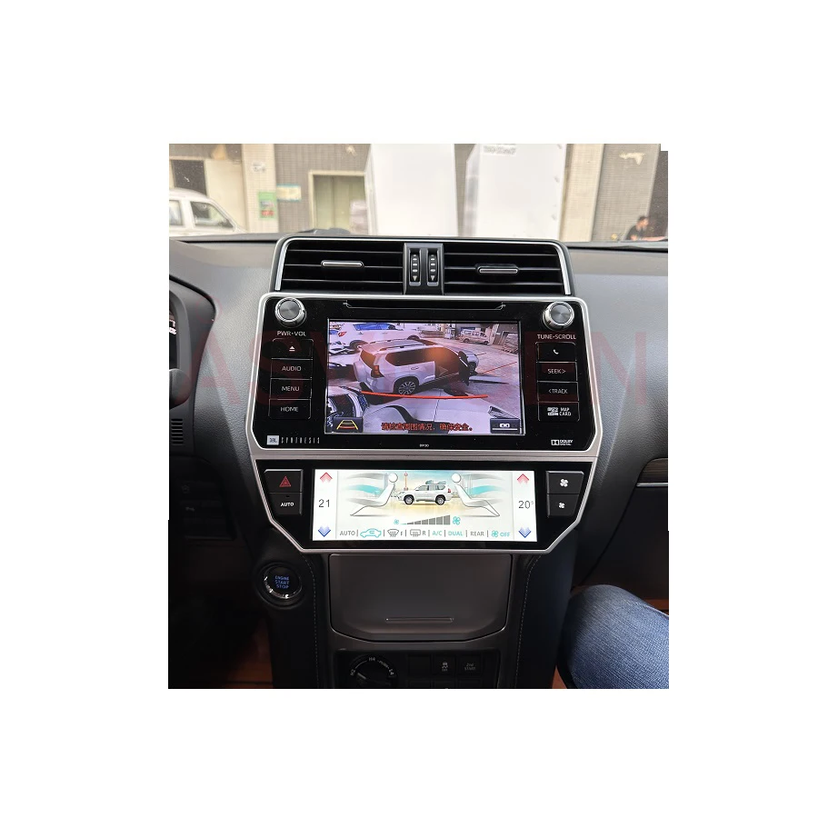 

Старое обновление на новый экран кондиционера для автомобиля, панель кондиционера, переключатель, ЖК сенсорный экран, панель переменного тока для Toyota Land Cruiser Prado 2018-2022