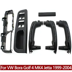 Car Front Rear Left Right Door Black Pull Grab Handle Cover Panel Trim For Volkswagen VW Bora Golf 4 MK4 Jetta 1999-2004
