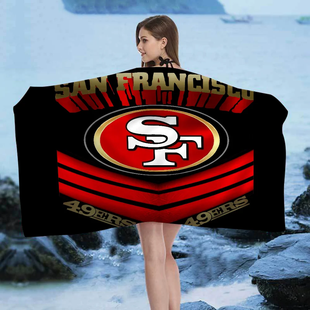 San Francisco 49er Team Big Microfiber Beach Towels Quick Dry Towel Sand Beach Towels Pool Towel for Travel Swim Pool Yoga