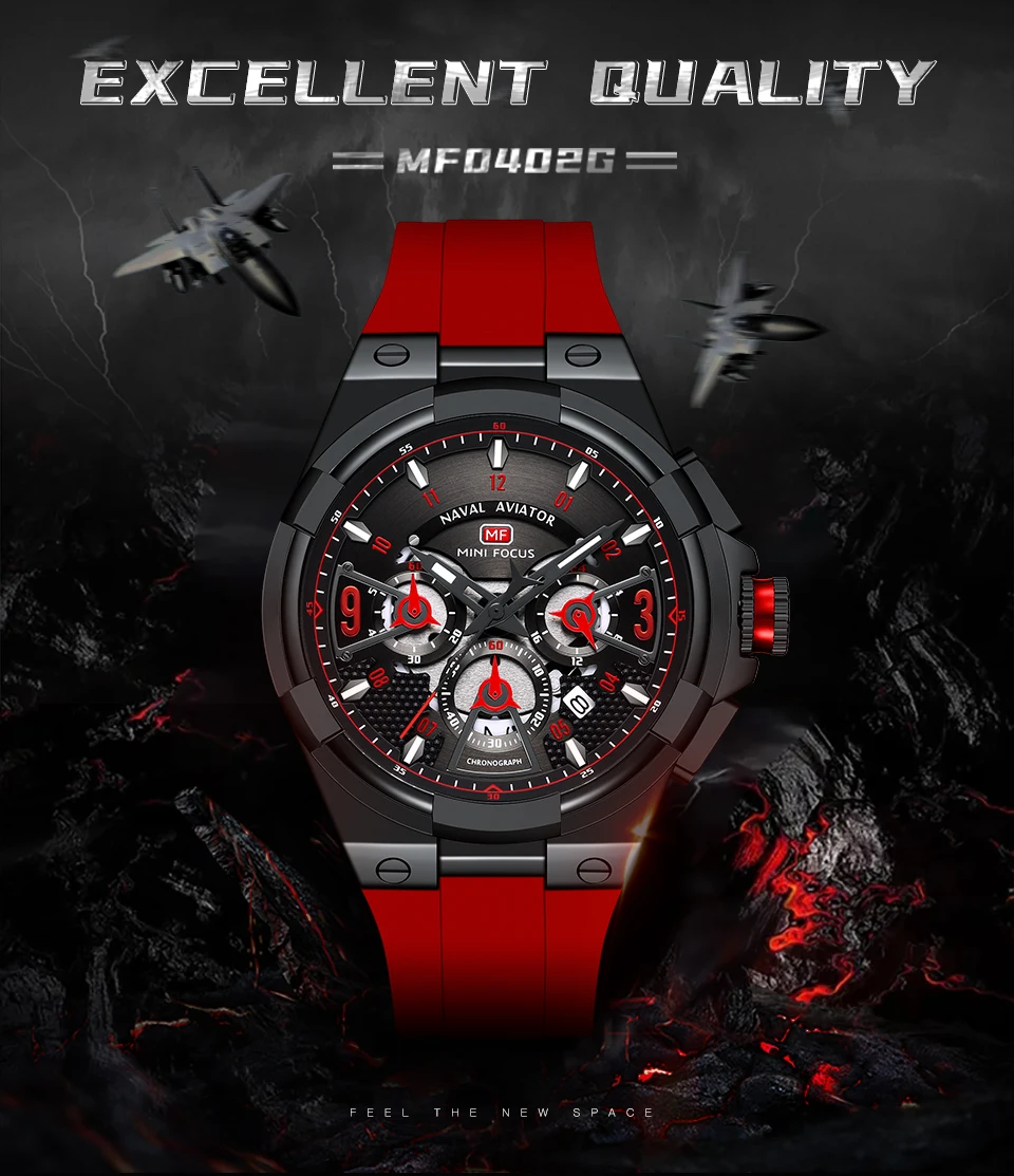 MINI FOCUS Quarzuhr für Herren, wasserdicht_voghion.com