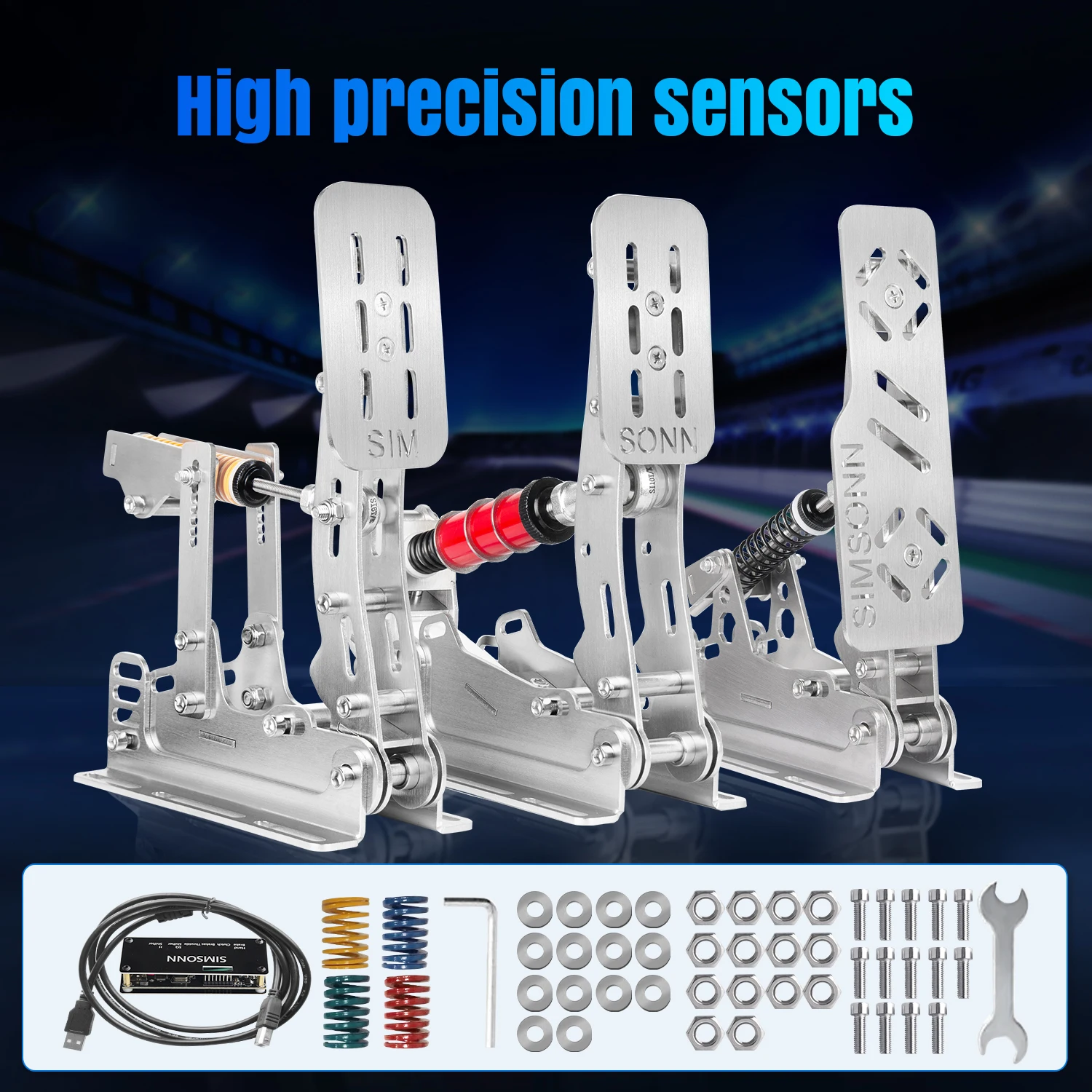 Simracing Pedals Pc Driving Game Sensore Di Pressione Pedal Racing Simulazione Per Logitech G29 G27 Sim Racing Cockpit Simulator