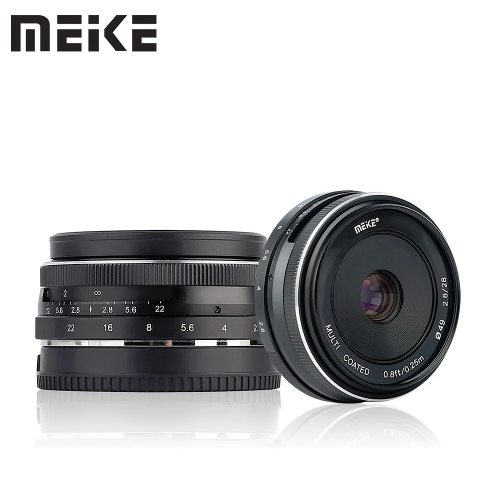 Meike 28Mm F/2.8 Obiettivo Fisso Con Messa A Fuoco Manuale Per Fotocamera Canon Eos-M, Eos M2, M5, M6, M6 Mark Ii, M10, M50, M50 Ii, M100, M200
