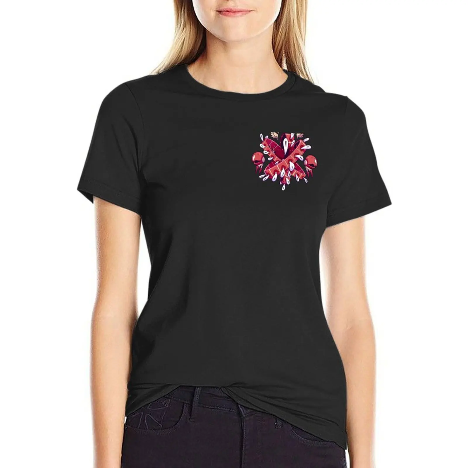 

biblically accurate crab jesus T-Shirt summer top female tees black t-shirts for Women