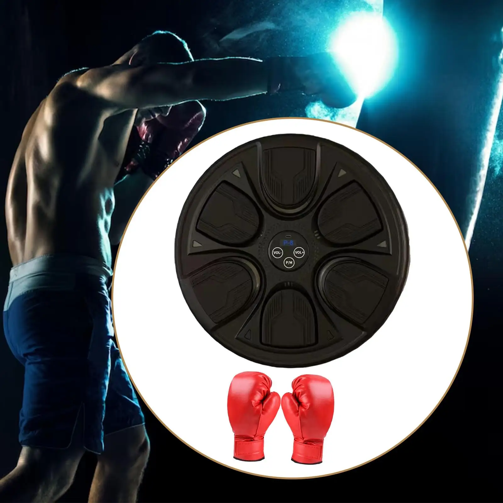 Electronic Music Boxing Wall Target LED Light Music Boxing Machine Reaction