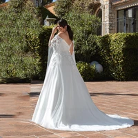 ANGEL Exquisite A-Line Off the Shoulder Plus Size Wedding Dresses 2024 New Backless Bridal Gowns Lace Applique Vestido de Novia 2