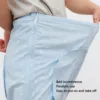 Open Crotch Bedridden Trousers Cotton Full Open Down Elastic Waist Soft Dragonfly Print Patient Bedridden Pants for Disability 3