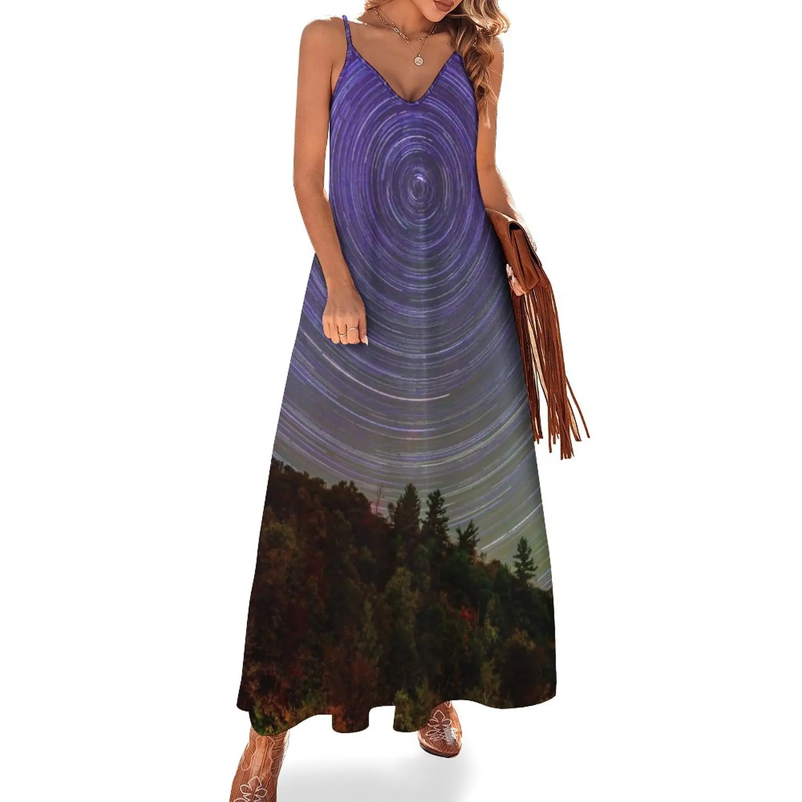 

Autumn Star trails Sleeveless Dress Dress woman prom dresses cocktail dresses