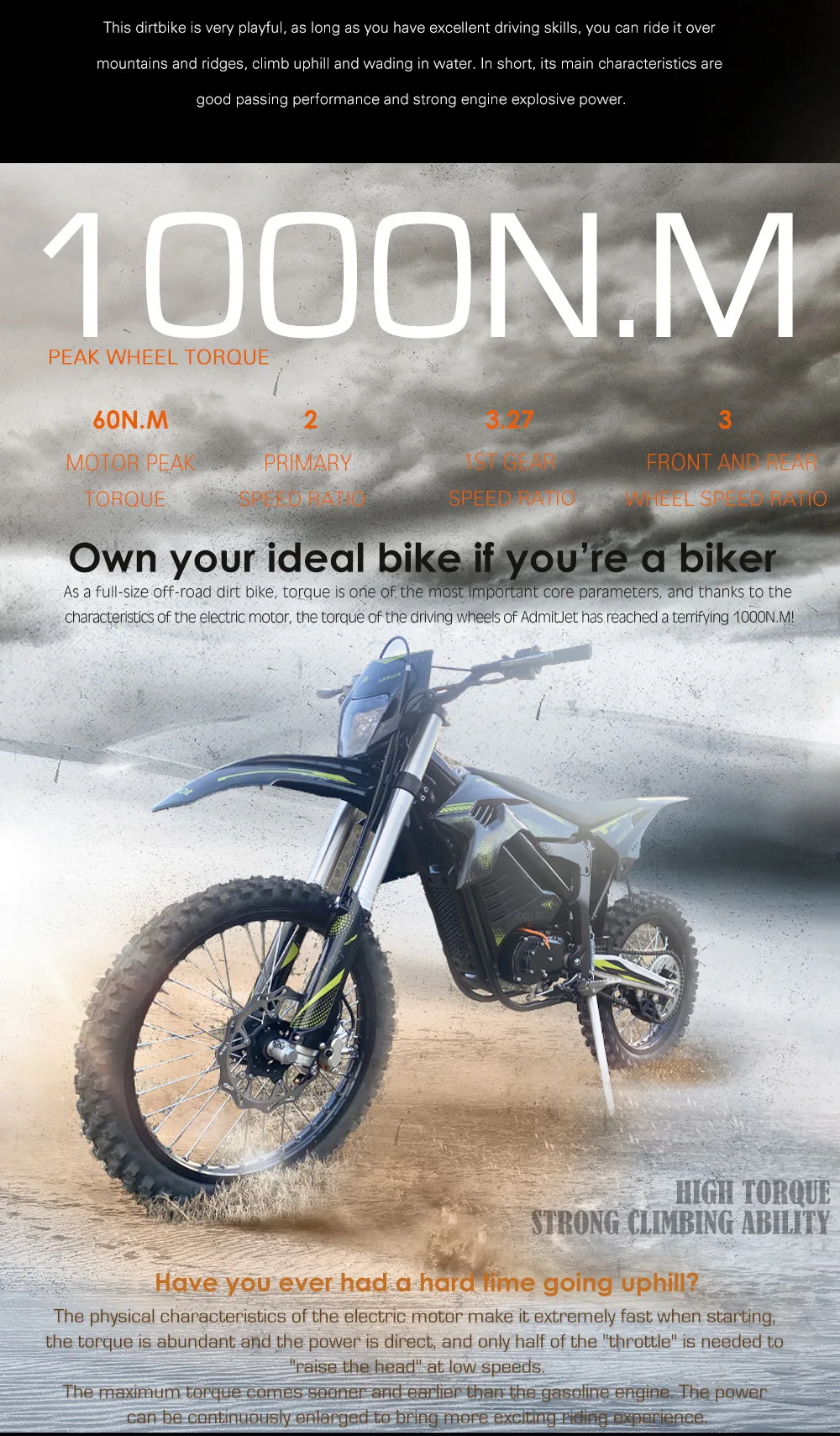 Moto elétrica para adultos, Mountain Dirt Motocross Bike, Moto Elétrica  Tempo, Poderoso, ET 3000W, 3kW - AliExpress