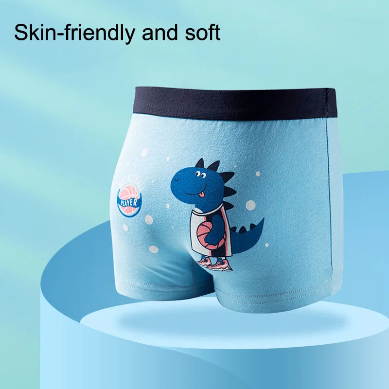 Children Underwear 4 Pcs/Lot Children's Underwear Boys Panties Underpants Dinosaurs Helicopters Cars Cotton Breathable Kids Shorts Boy Boxer Briefs