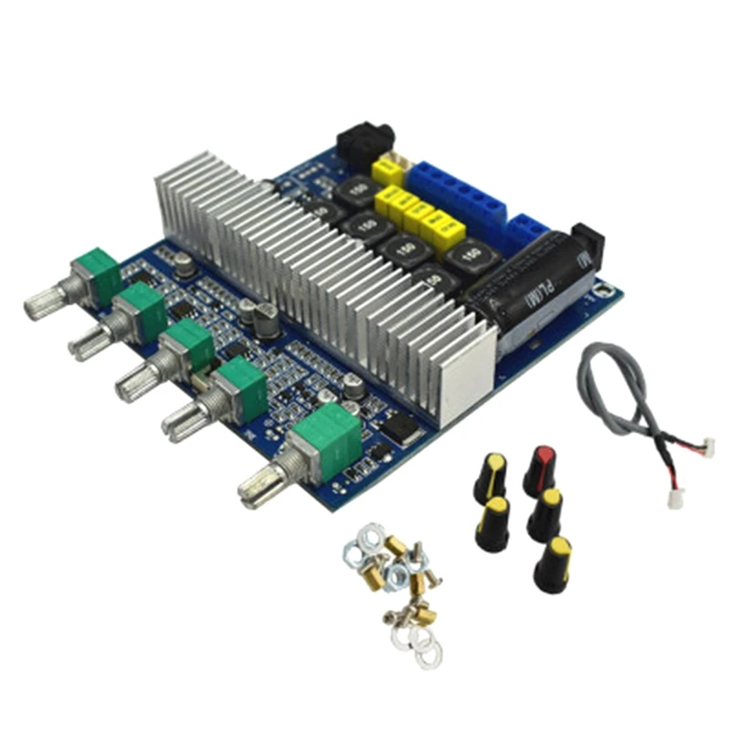 

Subwoofer Digital Amplifier Board for DC 12-24V 2.1 Channel BT-compatible 5.0 Mini Digital Amplifier 2x50W+100W
