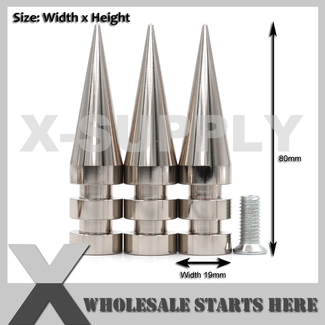 Wholesale 4pcs Giant Tree Spike Studs With Screwback Metal Spikes for  Leathercraft, Leather Findings and Motorcycle Accessories -  in 2024