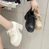 Gothic Chunky High Heels Loafers for Woman New Leather Platform Loafers Female Solid Color Thick Heeled Lolita Shoes 2024 4