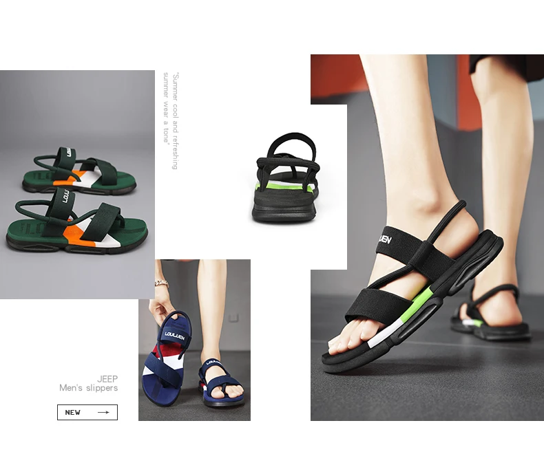 Herren-Sommerpantoffeln, weiche, atmungsaktive Slip-On-Hausschuhe, leichte Flip-Flops für Herren – Detail 2