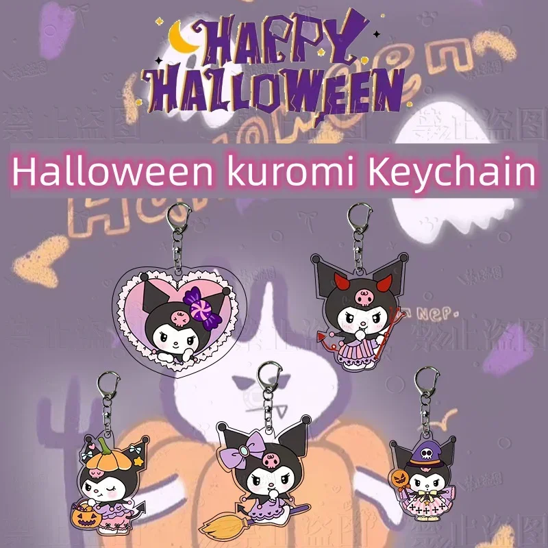 

Charms Kuromi Keychain Cute Cartoon Acrylic My Melody Doll Halloween Cos Day Dress Up Pendant Bag Mobile Phone Model Y2k Gift