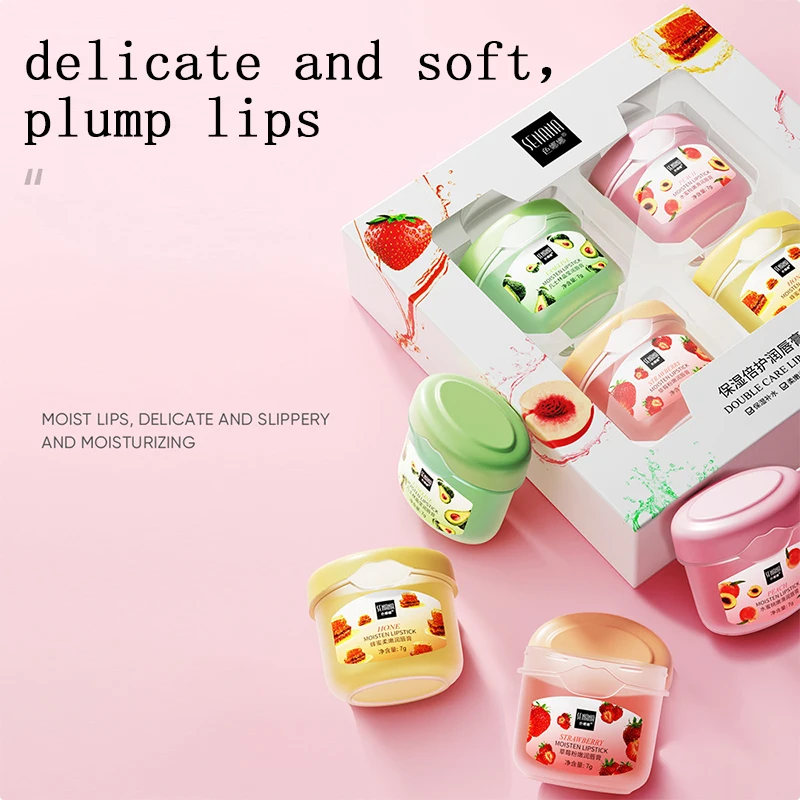 1 4pcs Lip Balm Long Lasting Hydrating Moisturizing Lip Gloss For 