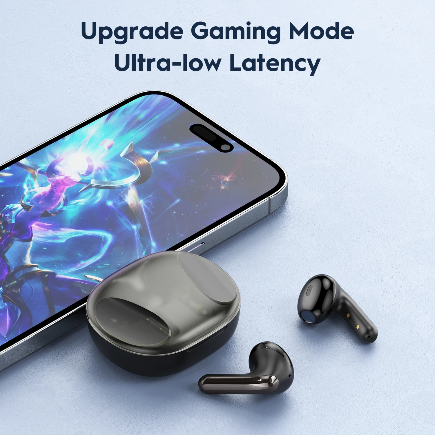 새로운 Bee X6 블루투스 이어폰, V5.3 TWS 무선 헤드셋, 게임 음악 헤드폰, 배터리 수납 미니 이어버드 이어피스