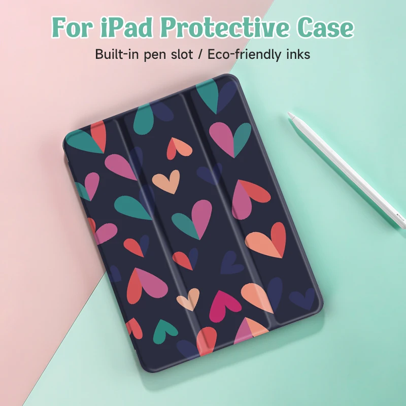 Premium Tablet Case with Pencil Holder and Auto Wake/Sleep Function