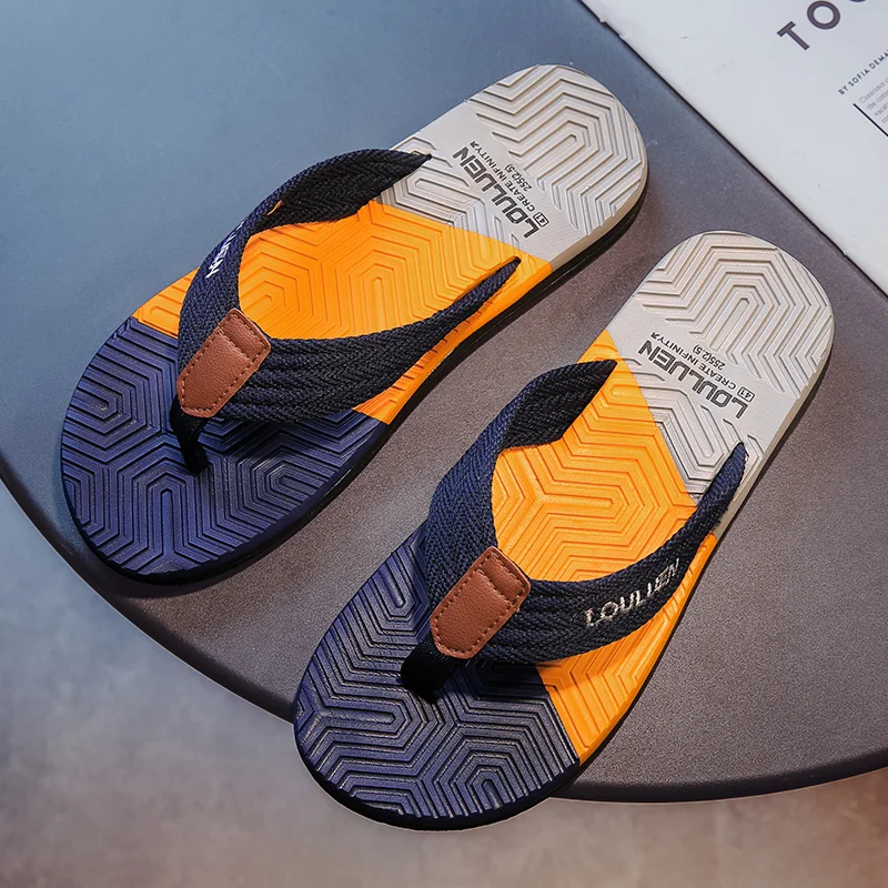 Sommer Männer Hausschuhe Flip-Flops Strand Mann Mode Atmungsaktive Casual Strand Männer Indoor Outdoor Flip-Flops Größe 39-44 – Detail 15