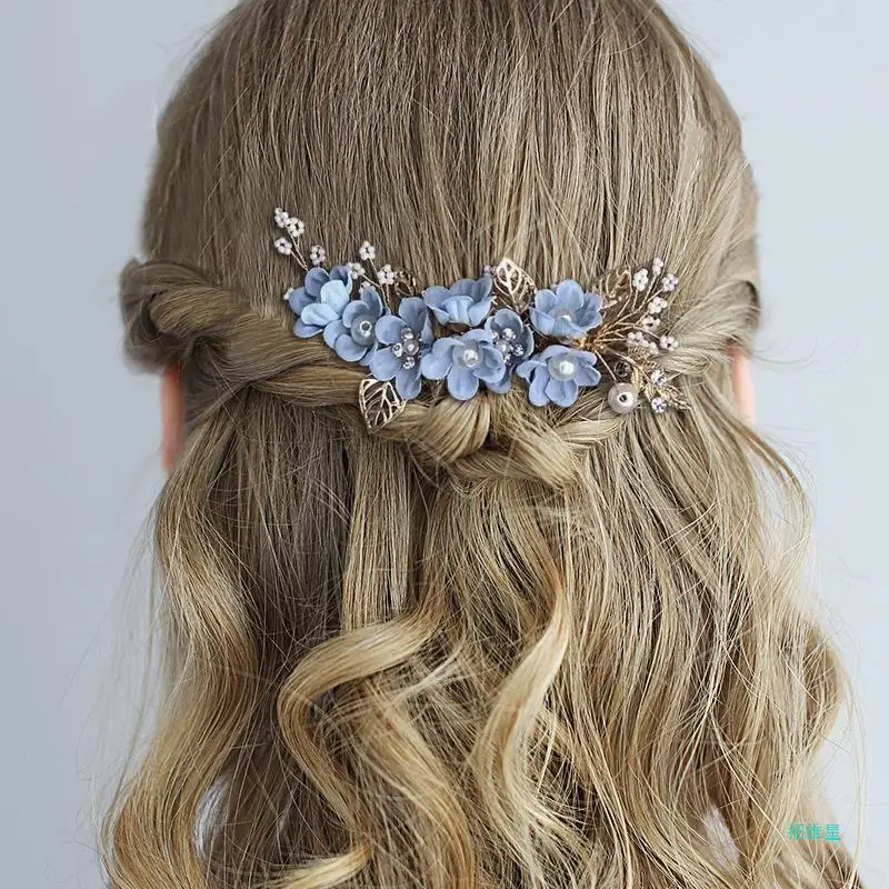 Pearl Hairpins Hair Stick Hair Clip Hair Comb Hair Accessory Jewelry Set for Bridal Wedding