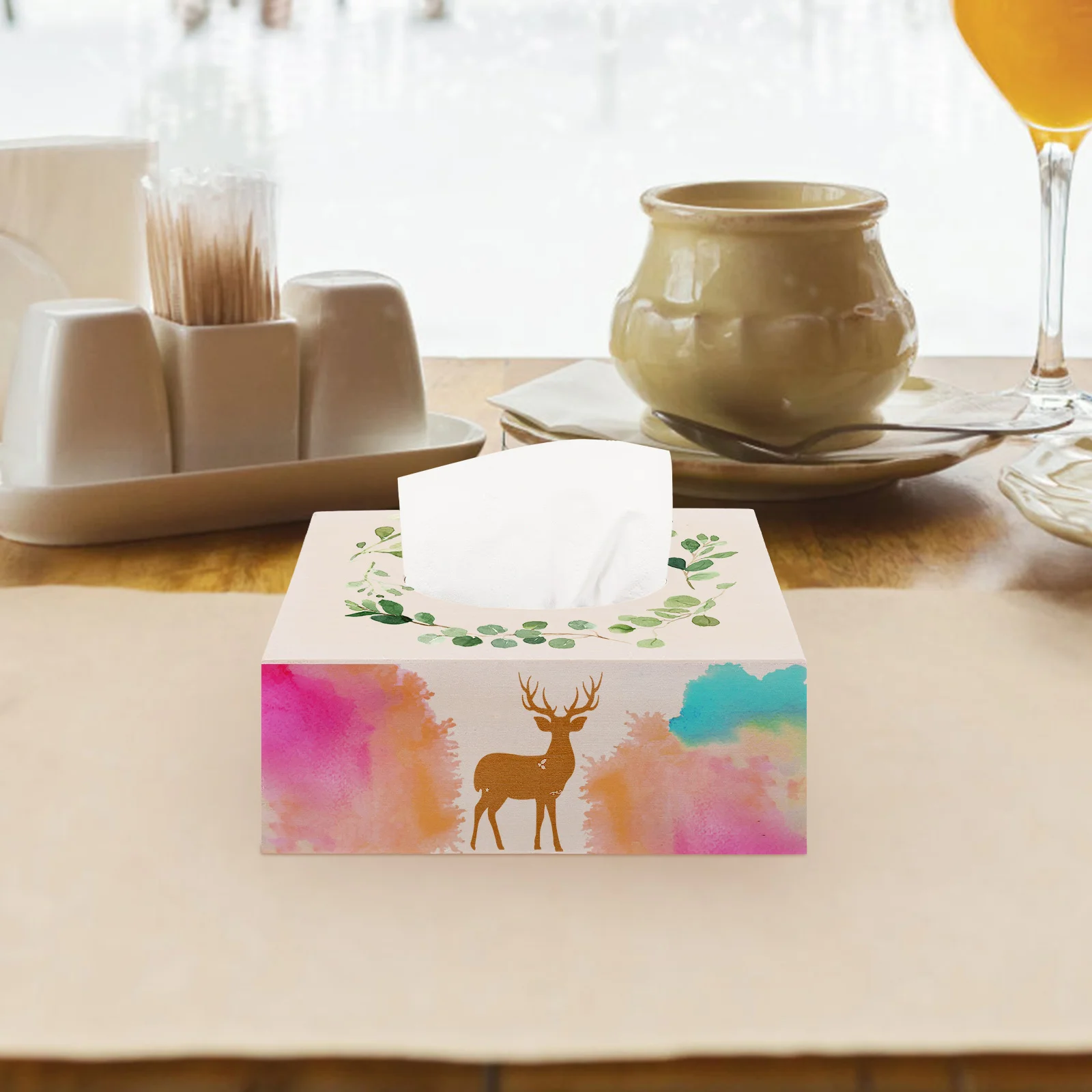 2/3pcs DIY Tissue Boxes Unfinished Wood Tissue Box Napkin Holders Craft Tissue Box Cover Simple Tissue Paper Dispenser Mold for 5