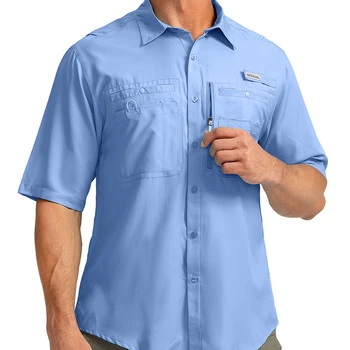 G Gradual 남성용 반팔 낚시 셔츠, 경량 UPF 50 + 자외선 차단 SPF 낚시 하이킹 러닝