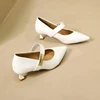 Fashion Metal Decorative Women Shoes New Pointed Slim Heels Temperament Women Shoes Shallow Cut Single Shoes for Women 6