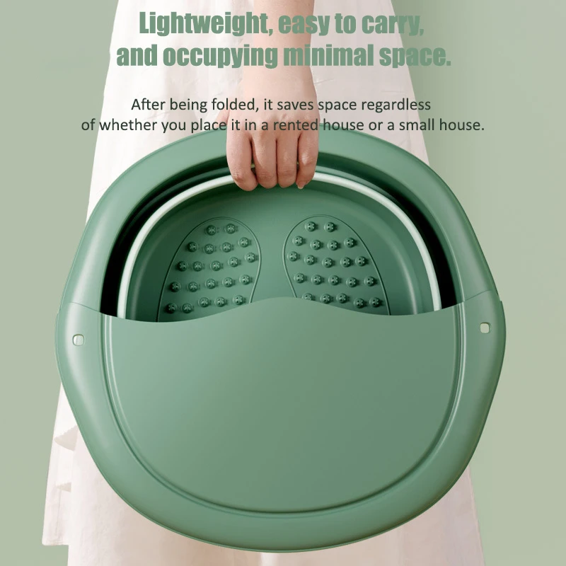 Foldable Foot Bath Massage Tub Portable Design for Easy Storage Integrated Foot Bath Tray an Essential Item for Foot Soaking